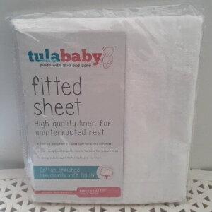 Tula Baby Large Camp Cot Fitted Sheet (White)