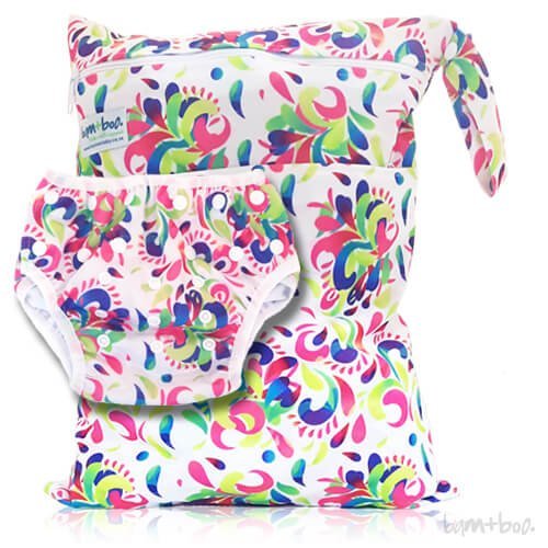 Bamboo Baby Wetbag & Swim Nappy Combo - Upstream