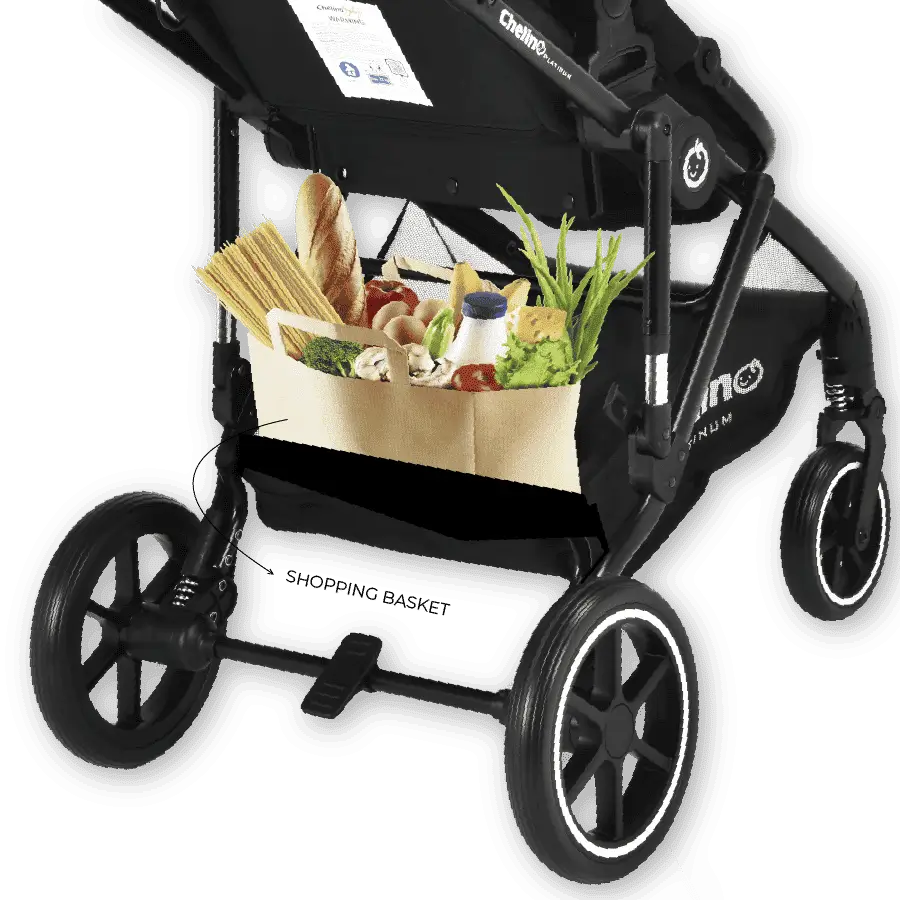 Coyote II Stroller Shopping basket