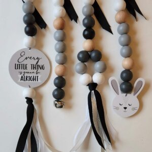 Ruby Melon Natural Dingle Dangle Set – Little Rabbit