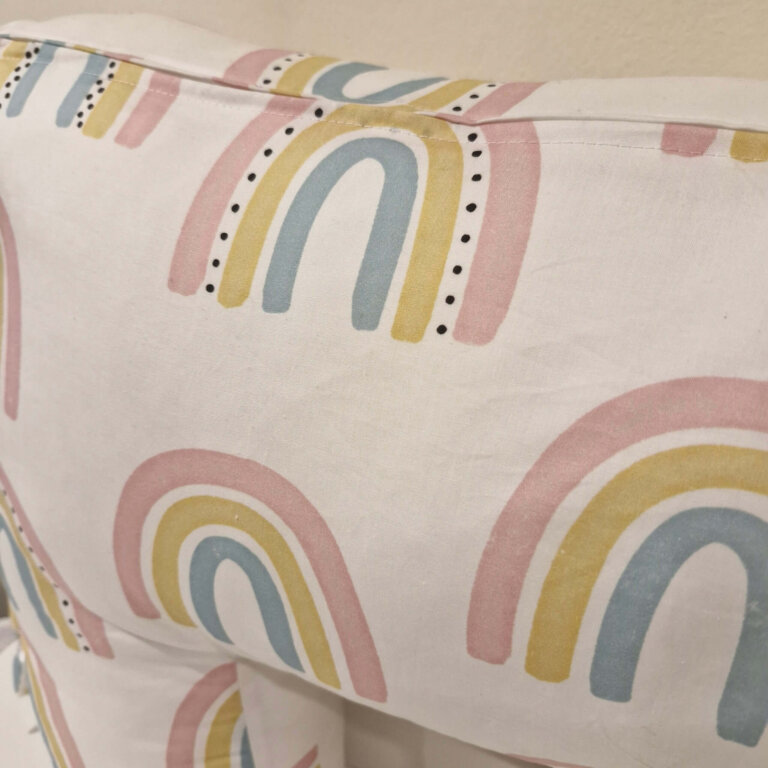 Nursing Pillow - Rainbows Pink