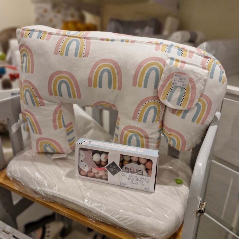 Nursing Pillow - Rainbows Pink