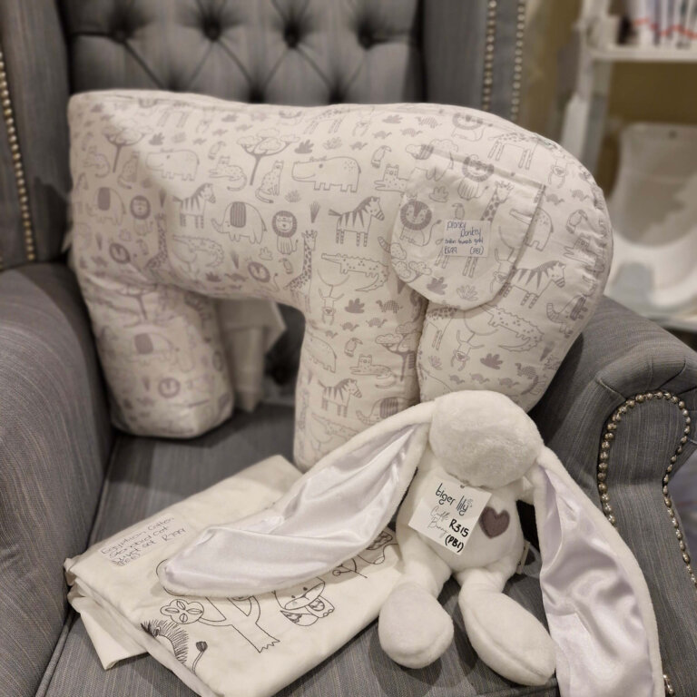 Nursing Pillow - White Safari