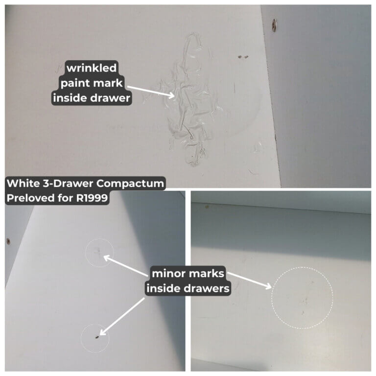 White 3-Drawer Compactum