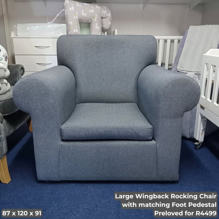 Grey Rocking Chair with matching Foot