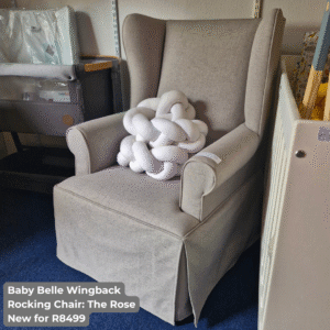 Baby Belle Wingback Rocking Chair - The Rose