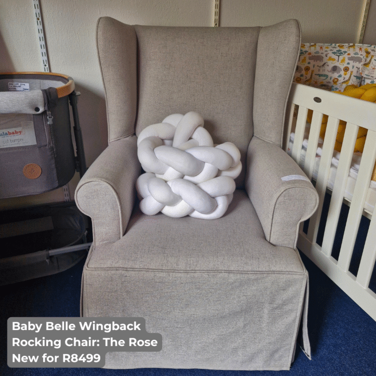 Baby Belle Wingback Rocking Chair - The Rose