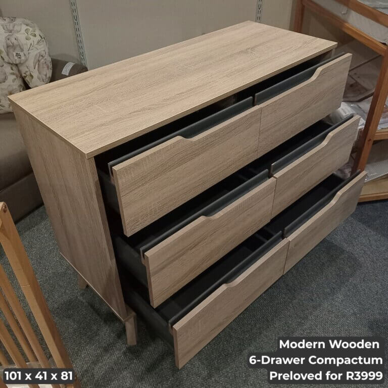 Modern Wooden 6-Drawer Compactum