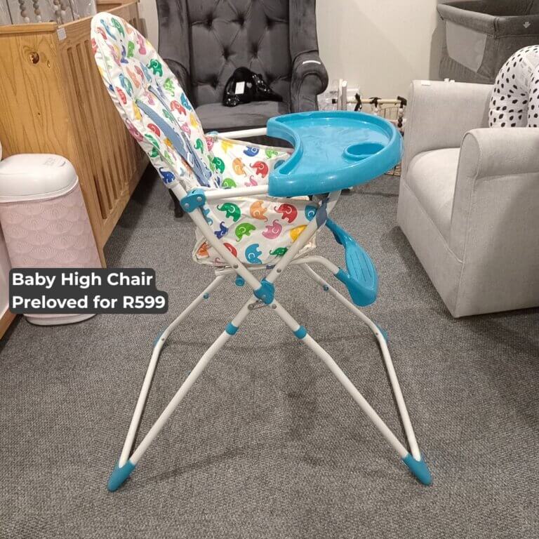 High Chair - Colourful Elephants