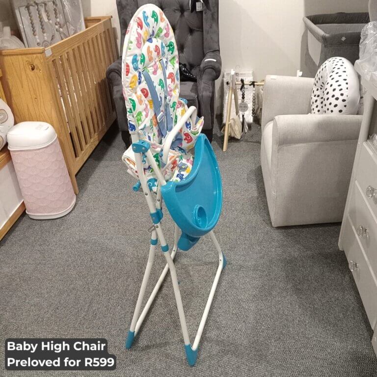 High Chair - Colourful Elephants