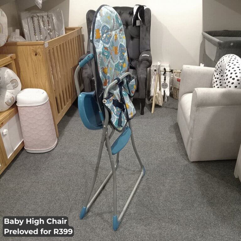 High Chair - Blue Farm Animals