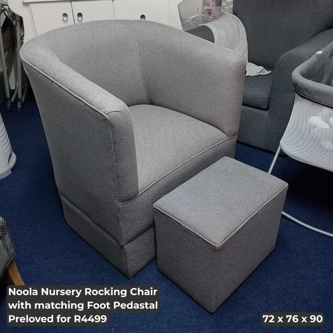 Noola Nursery Rocking Chair with matching Foot Pedastal