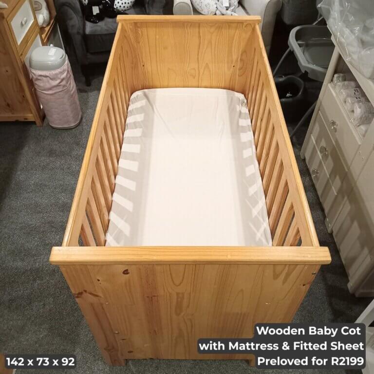 Wooden Baby Cot